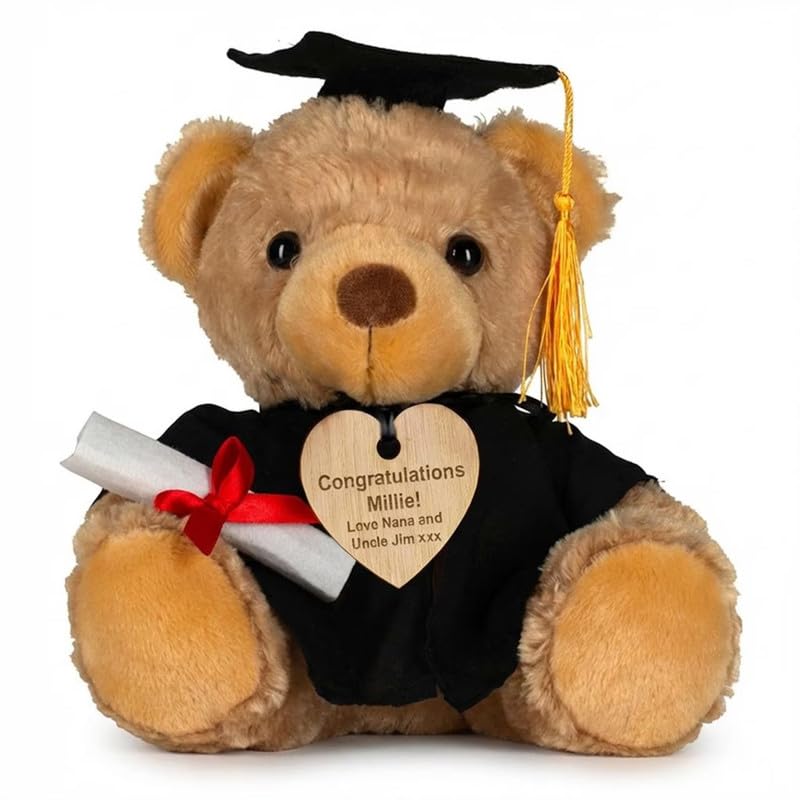 Hoolaroo Personalised Graduation Gift Teddy Bear Class of 2026 Grad Bear Pupil Present