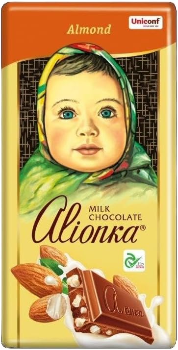 United Confectioners LTD Alionka Milk Chocolate With Almond 90g