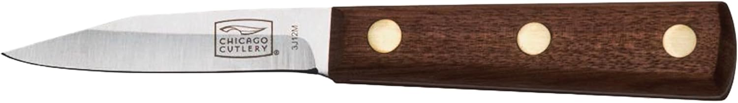 Chicago Cutlery 7-1/2-Inch Kitchen Knife with Sharp Stainless Steel Blade for Slicing, Professional Fillet Knife with Ergonomic Walnut Tradition Handle