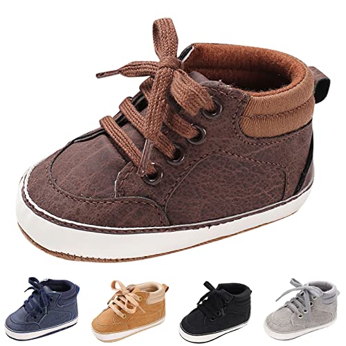 Shoes for Boys Baby Toddler Shoes Boys and Girls Floor Sports Shoes Flat Bottom Non Slip Lace Up Solid Color Comfortable