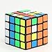 YongJun GuanSu 4x4x4 Black Cube Magic Puzzle