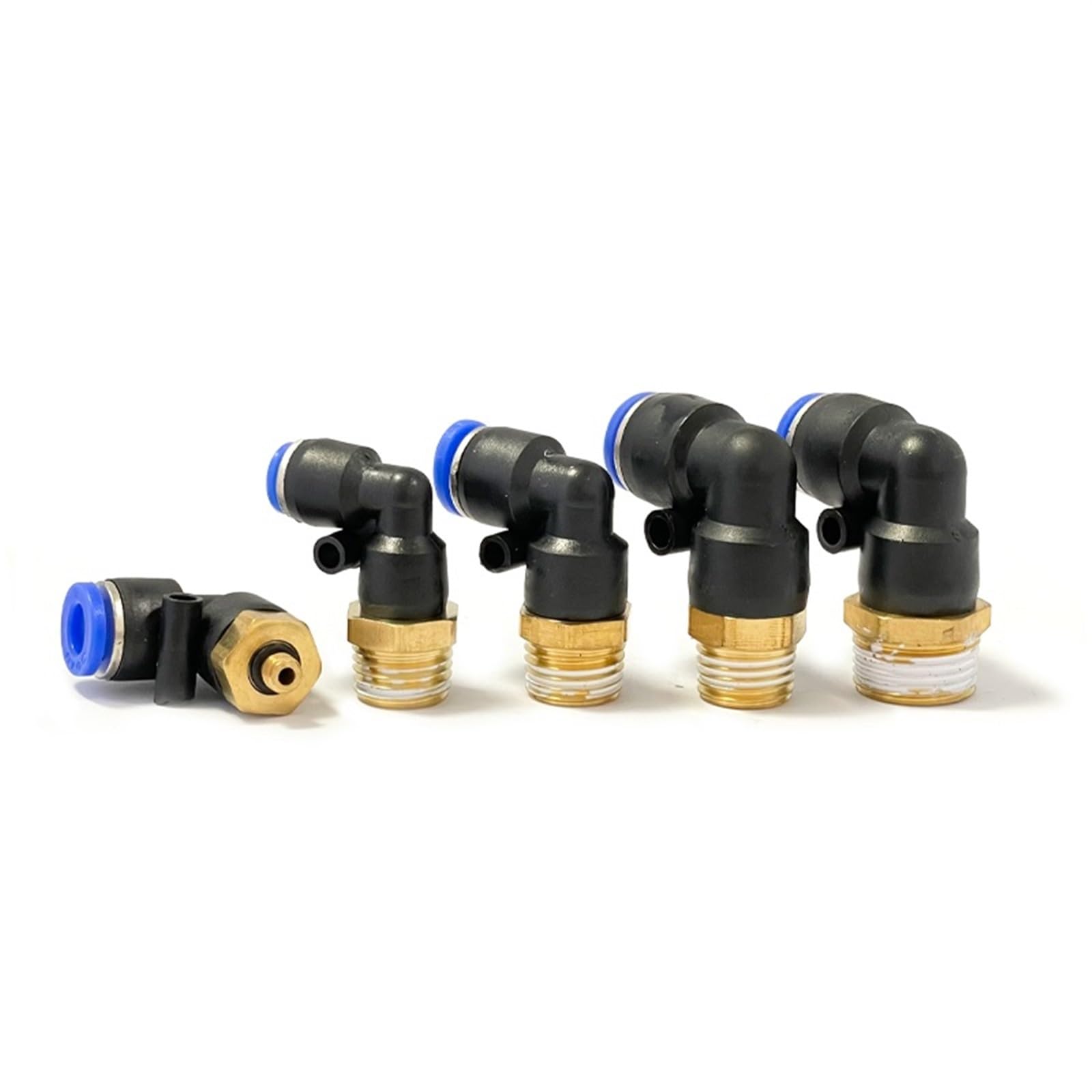30 Pz PL Gomito 4-M5 6-M5 Dritto Connettore Aria Raccordo Pneumatico Raccordi Rapidi 1/8 "1/4" 3/8 "1/2" Filettatura Maschio Push In (Size : PL6-02)