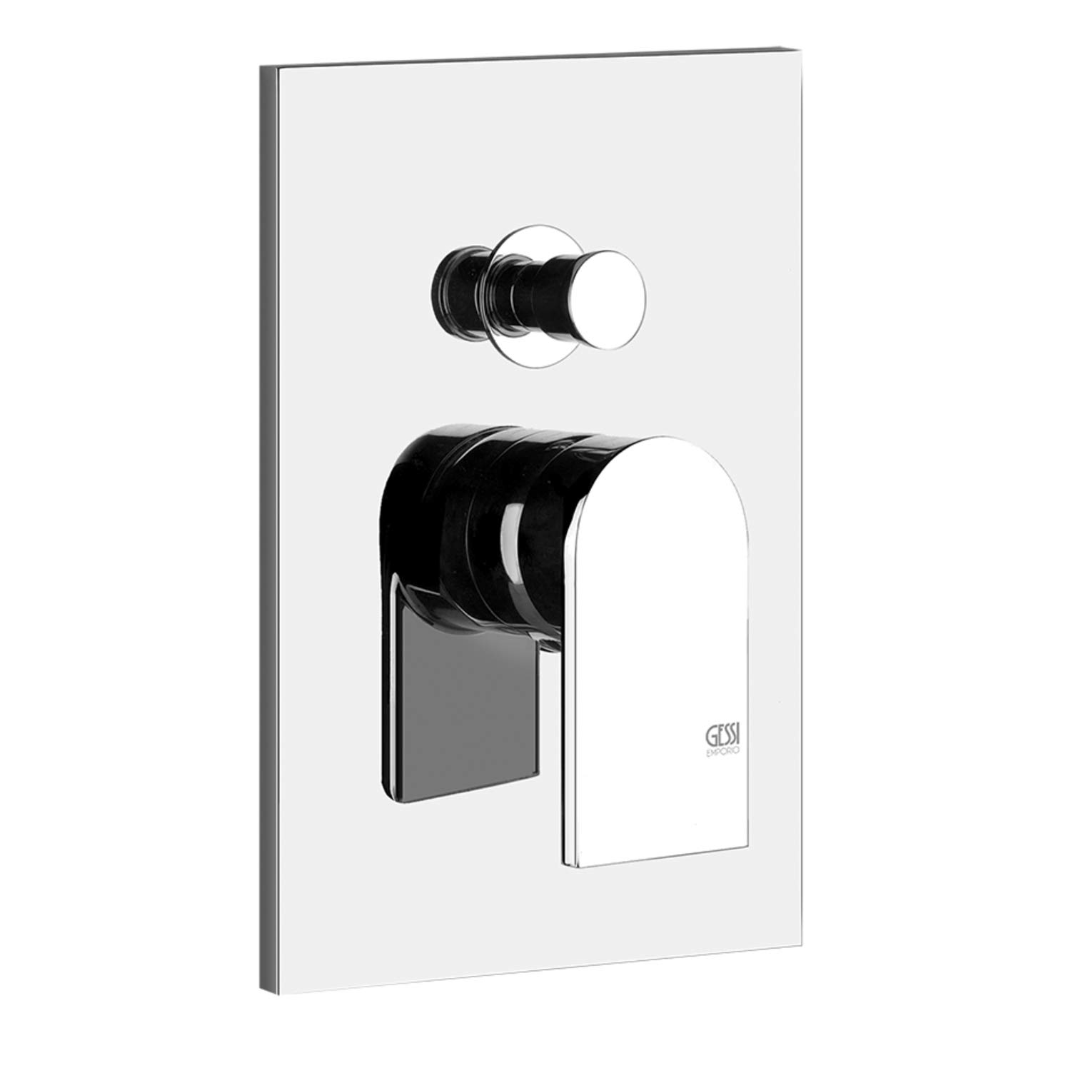 GESSI Kit di montaggio predisposto per vasca/doccia, per connettori da 1/2", 2 uscite, cartuccia da 35 mm, 44634031