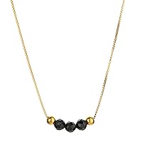 Vista 18 de Dainty Cute Black spinel Choker Necklace for women 925 Sterling Silver Handmade Necklace Jewelry Gift for Women Teen Girls