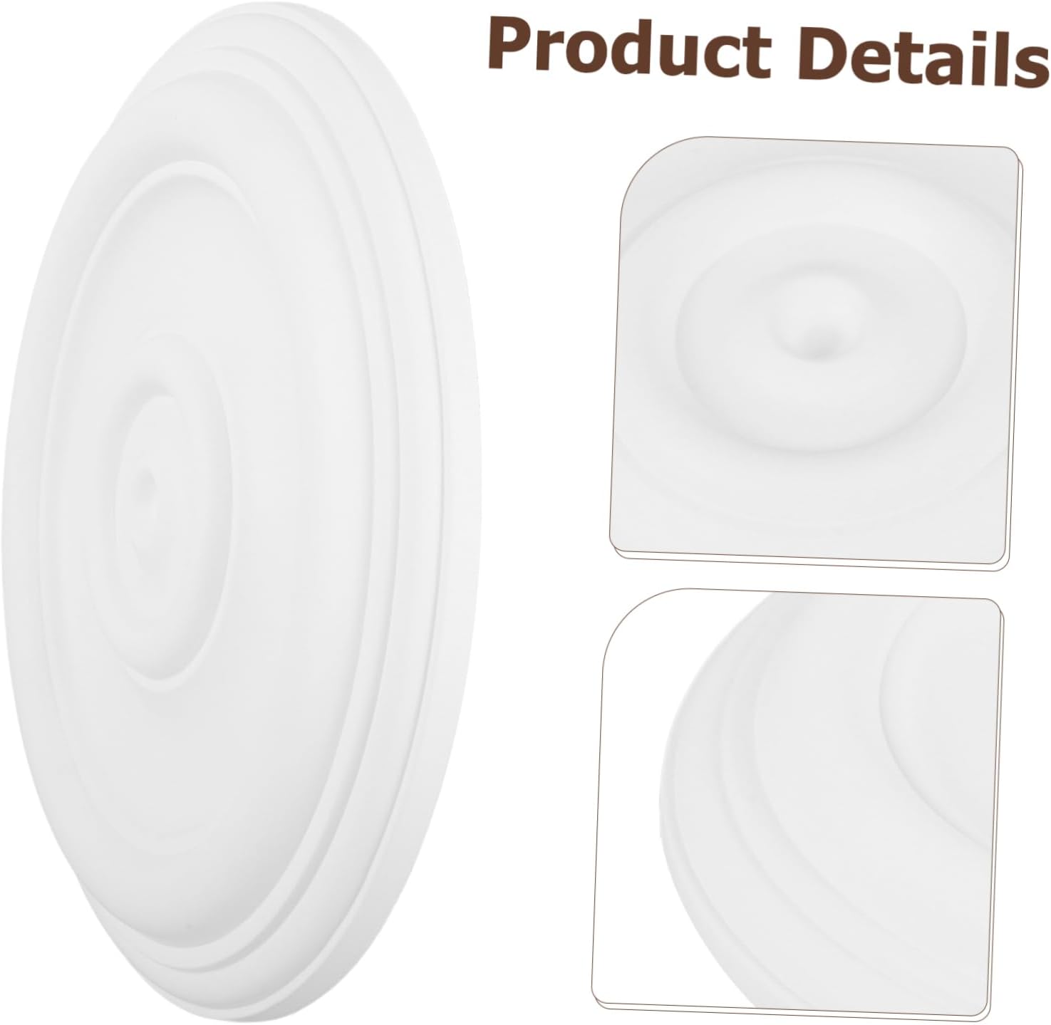 Elegant Pu Ceiling Medallion Decorative Light Medallion for Ceiling Light Fixtures