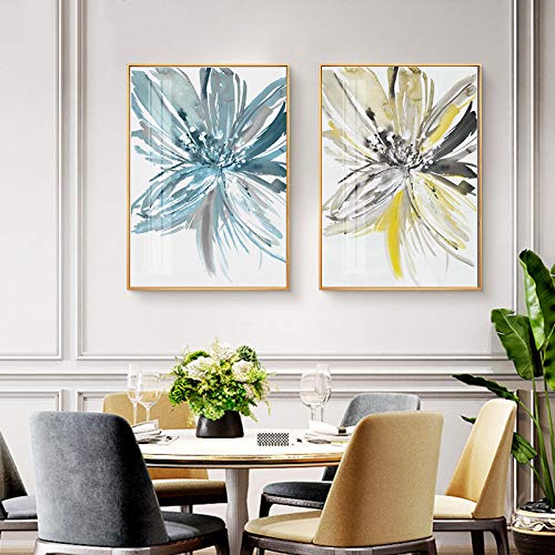 Affiches aquarelle nordique fleur pour une ambiance zen et lumineuse dans votre salon