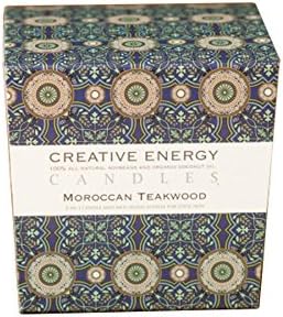 RGI Organic 2 in 1 Body Lotion Candle, All Natural Scented Candles (Moroccan Teakwood) Soy Wax Aromatherapy Candle -Lg Glass 9.5 oz- Hand Made in The USA by Creative Energy Candles