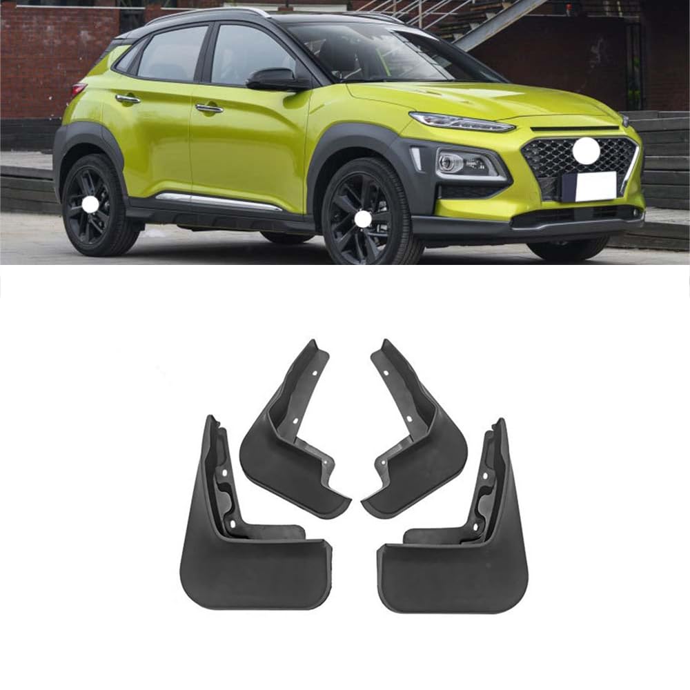 RJQXZXGQ Car Mud Flaps, for Hyundai Encino ENCINO Front & Rear Car Mud Flaps, Splashproof Tough Auto Splash Guards Fenders