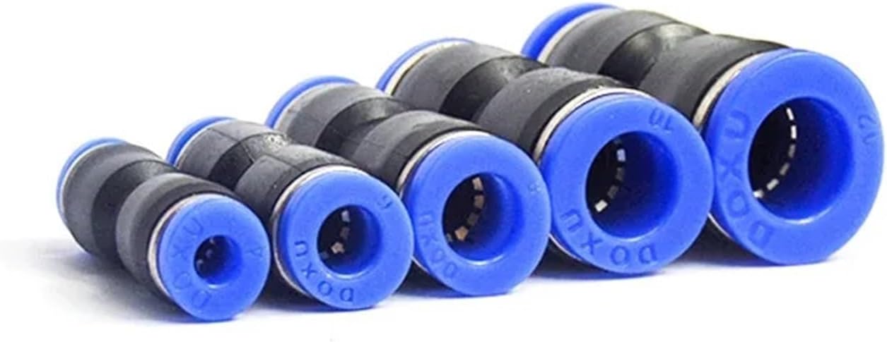 Pneumatic Fittings PY/PE/PV/PU/SA/PM Water Pipes And Tube Connectors Direct Thrust 4 To 16mm/ PK Plastic Hose Quick Couplings 1Pcs(PZA,OD 6mm)