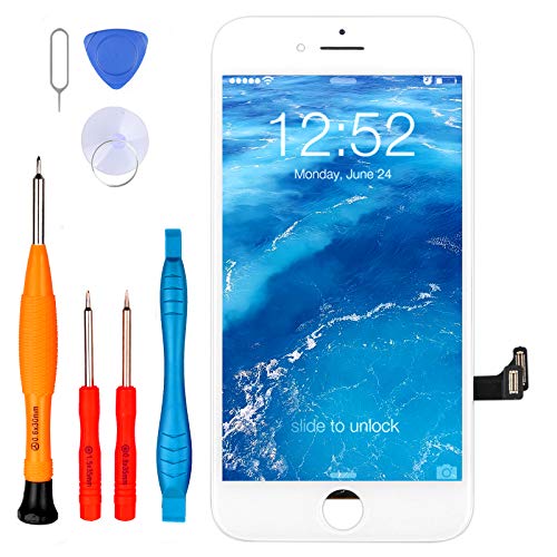 LL TRADER Pantalla para iPhone SE 2.u00aaGeneración 4.7 Pulgadas, Reemplazo de Pantalla Táctil, iPhone SE 2020 Retina LCD Digitalizador con Kits de Herramientas de reparación (Blanco)