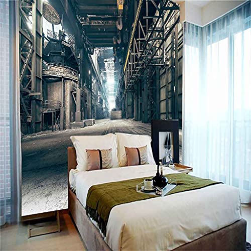 Papier peint industriel rétro 3D mural moderne salon 150x105 cm - 5