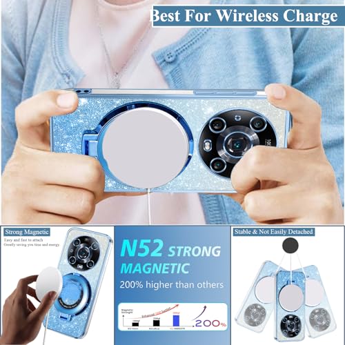 Coque Honor Magic 4 Pro pailletée : l'accessoire chic avec support - 7