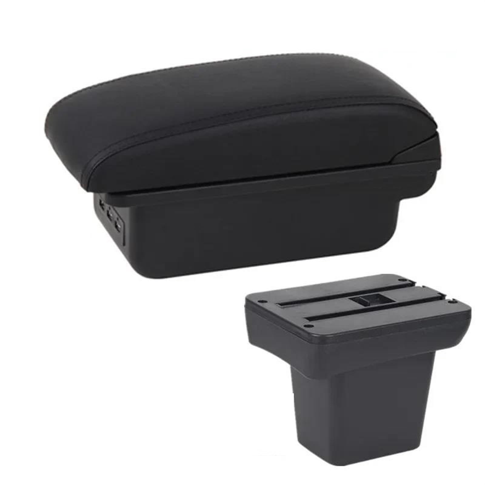 Noheeu B Black Line 3Usb Armrest Box With Multifunctional Support Pu Cushion Car Interior Modification Accessories For Frelender2