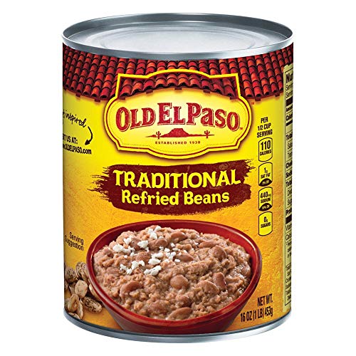 Old El Paso Traditional Refried Beans, 12 Cans, 16 oz