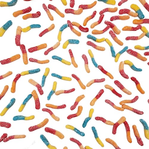 Trolli Fruit Punch Sour Brite Crawlers Candy - Tangy Sweetness In Weirdly Awesome Fruit Punch Bulk Gummy Candy – Party Pack - 4 Pound #TOP5