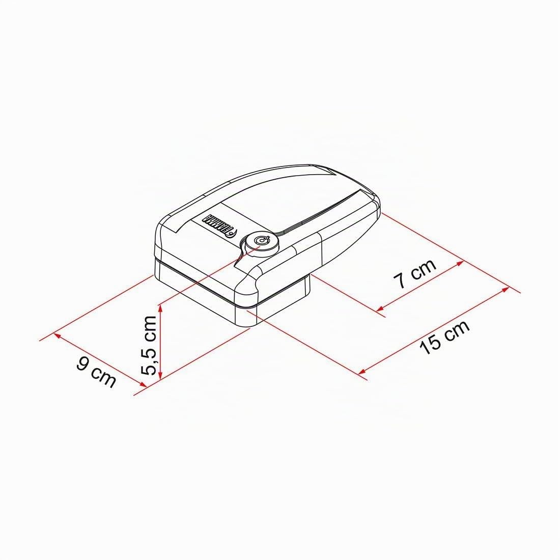 Fiamma 08021-01- Safe Door 1 con Cilindro Normal, Color Blanco