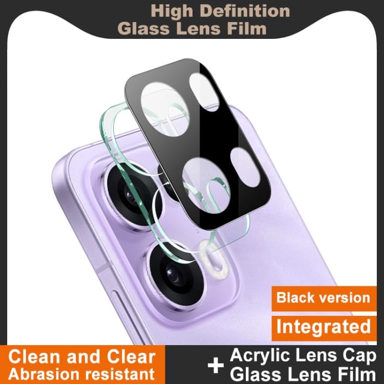 Image of FabeKee Glass Camera Lens Protector For OPPO Reno13 Pro 5G [9H Hardness] [6D Lens Protector ] [Easy Installation] Black (OPPO Reno13 Pro)