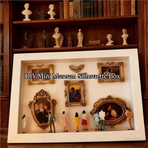 Kit de mini marcos de fotos con figuras iluminadas y efecto silueta 3D 3