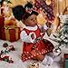 BABESIDE Lifelike Reborn Baby Dolls Daisy Black Girl- 20 Inch Soft Body Realistic-Newborn Handmade Real Life Baby Dolls Christmas with Clothes and Toy Gift for Kids Age 3+