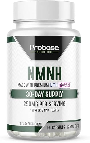 Uthpeak NMNH Suplemento NAD 250mg - Dosis recomendada para un envejecimiento saludable, un suplemento de enfoque de memoria para apoyo de la función