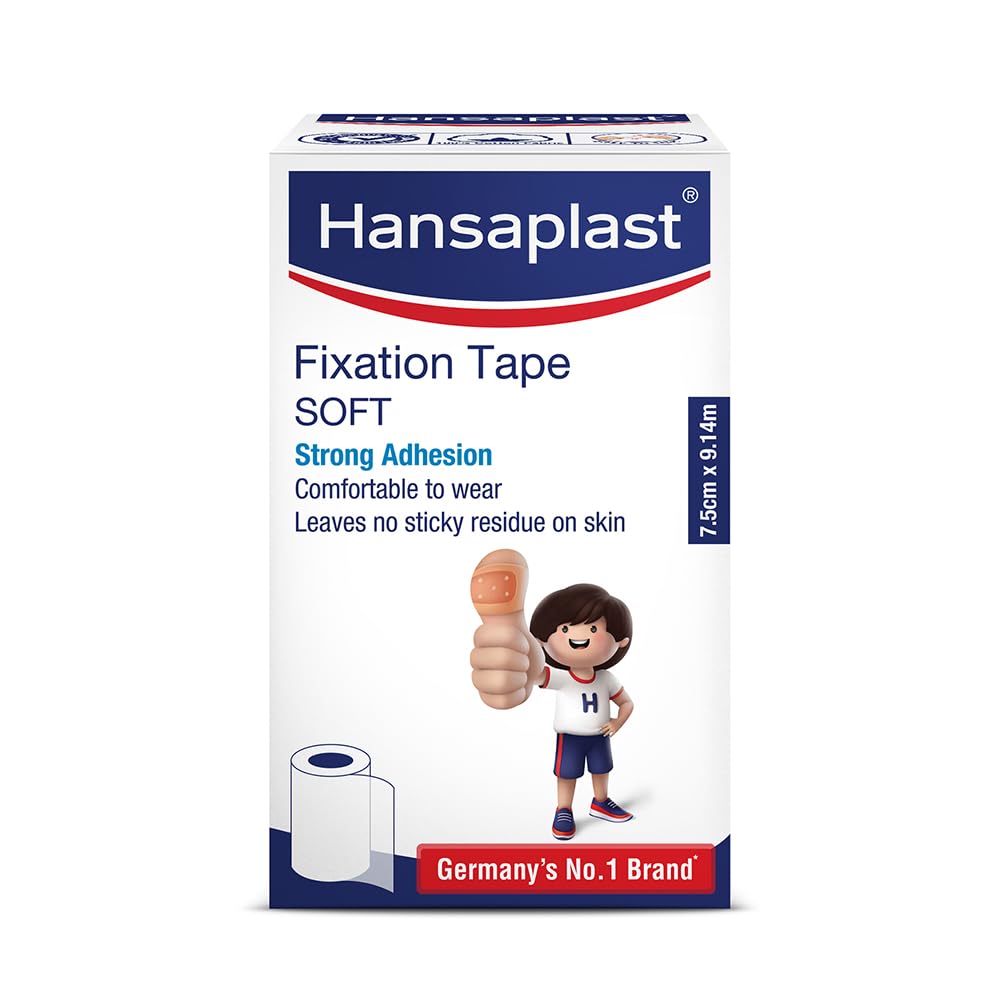 Hansaplast Soft Fixation Tape for Wound Dressing | 7.5cm X 9mtr | Skin Friendly |Strong Adhesion | Micropore Tape | Easy to Tear | Germany's No. 1 Brand | Latex Free-image-15