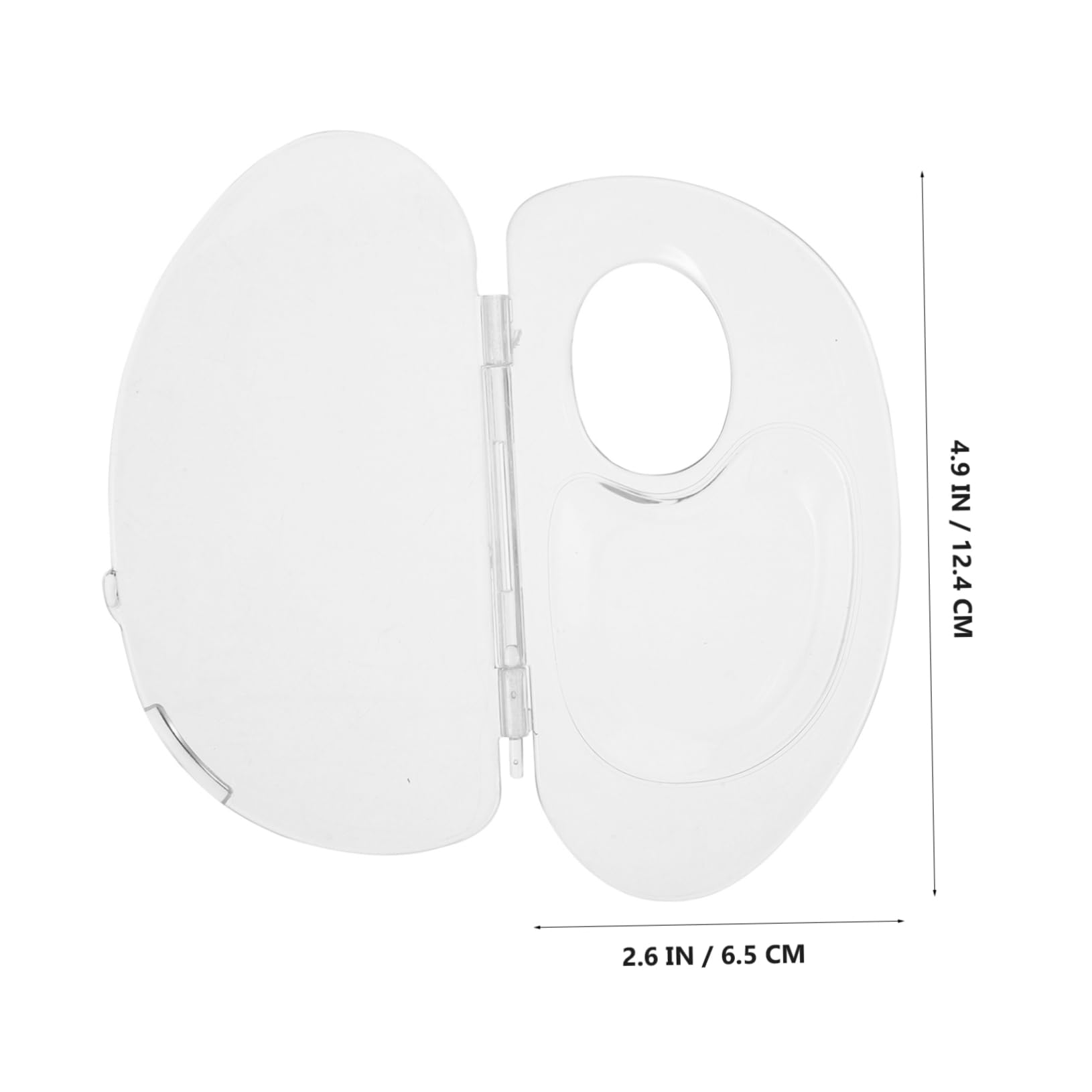 Healeved 2-piece Makeup Organizer Kit Acrylic Palette Cream Spatula for Liquid Foundation Portable Makeup Mixing Board