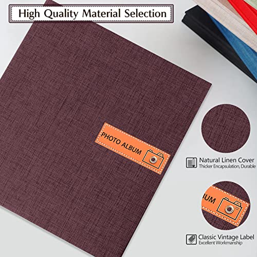 Wedding Photo Album 60 Pages Self Adhesive 4×6 5×7 8×10 Inch For All Size Pictures Acid Free Pages Diy Scrapbook Magnetic Album For Family Wedding Baby Travel Graduation Pet Couple #TOP3