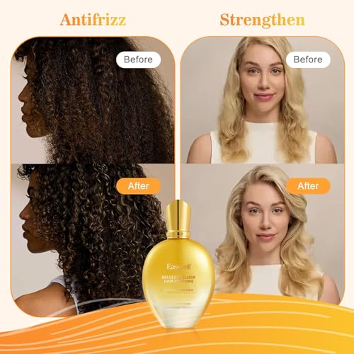 EASYWELL Hair Perfume for Women, Lightweight Fruity Floral Hair Mist Spray with Keratin, Vitamin B5 & Amino Acids, Nourishing Non-Greasy Formula, 75ml Glass Bottle — view 5