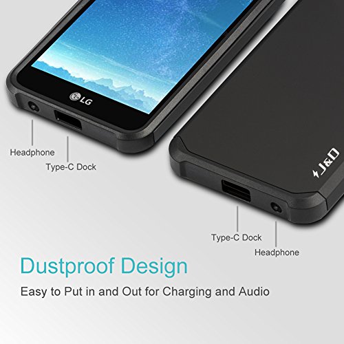 J&D Case Compatible For Lg K20 V/Lg K20 Plus/Lg Harmony/Lg K10 2017 / Lg V5 / Lg Grace Case, Heavy Duty Dual Layer Hybrid Shockproof Protective Rugged Bumper Case For Lg K20 V Case, Blue #TOP5