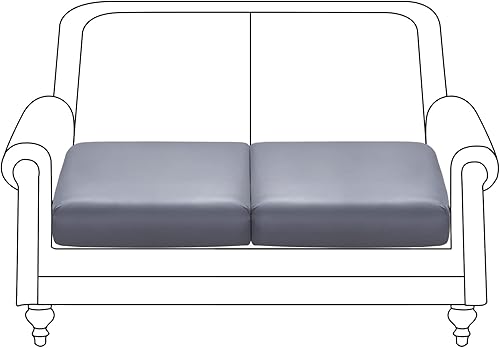 Miniatura 1 de Funda de piel sintética para sofá, funda elástica impermeable para asiento de sofá, fundas de sofá de piel sintética, repuesto de silla y protector