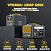 VTOMAN Jump 600X Portable Power Station 600W - 299Wh Solar Generator LiFePO4 Battery Power Station with 600W Pure Sine Wave (Surge 1200W) AC Outlet, PD 60W USB-C, 3x Regulated 12V/10A DC for Camping