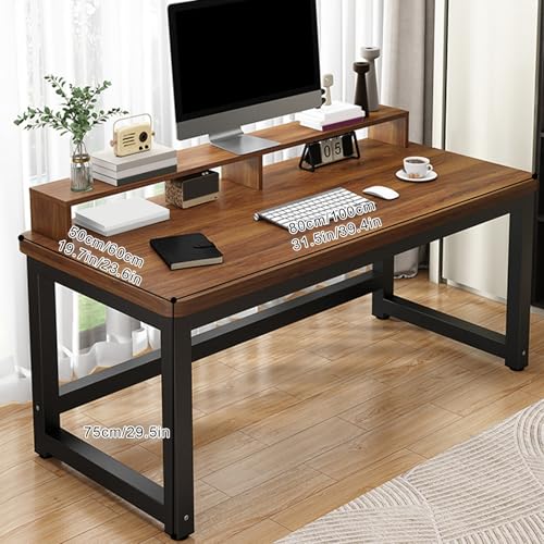 Bureau carré au design polyvalent et support robuste pour l'étude