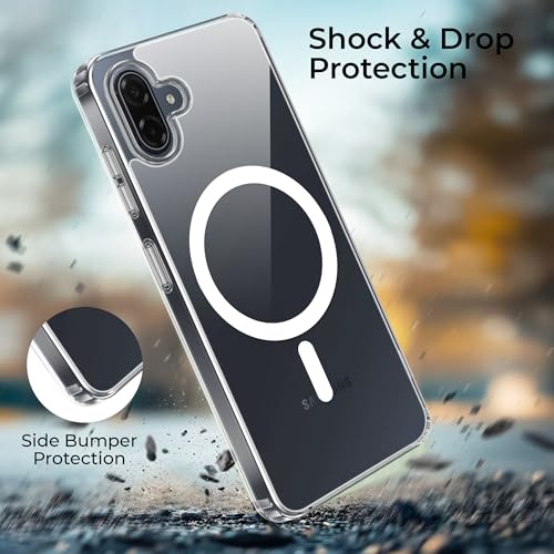 Image of A rtistque Clear Back Cover Case for Samsung Galaxy M17e 5G / A07 / F70e / M07 / F07 / A07 5G | Compatible with Mag-Safe | Transparent | Shockproof Design | Galaxy A07 5G Back Cover - Transparent