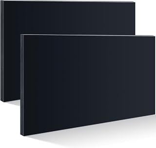 Wesiti 2-Pack 3/4" Thick Black HDPE Plastic Sheets 8x12" - Durable High Density Polyethylene Boards for Crafts, DIY, Home Decor & Handicrafts