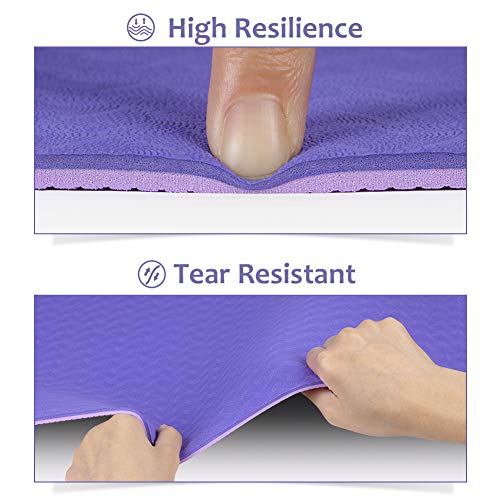 Glymnis Yoga Mat Thick w/ Carrying Strap - Image 3