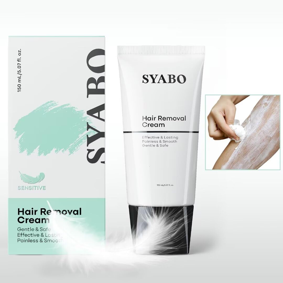 Hair Removal Cream Intimate/Private for Women Men 5 Fl Oz (Pack of 1) white green