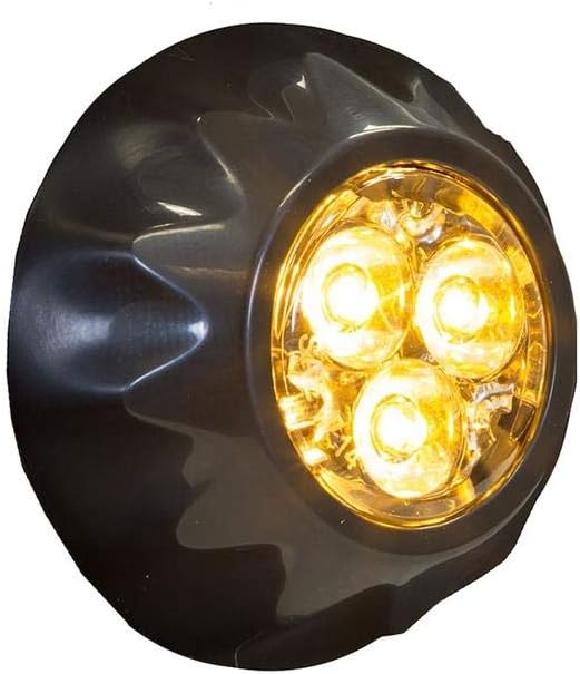 Buyers Products 8892400 Surface/Recess Mount Amber LED Strobe Light, SAE J595 Class 1 rated and CA13, Warning Lights For Trucks & Trailer