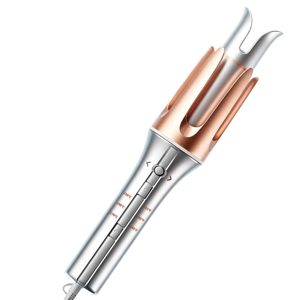Rizador de Pelo Automatico 25mm, HOVCEH Automatic Curling Iron con Temporizador Inteligente, 3 Ajustes de Temperatura Rizador Pelo Automatico para Cabello Seco y Húmedo