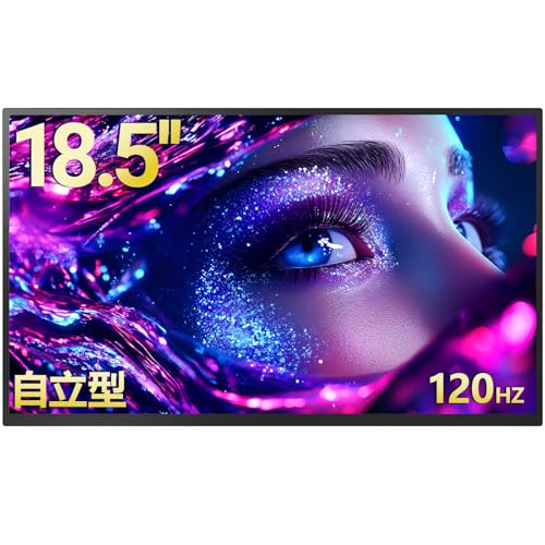 LivElect モバイルモニター 18.5インチ 1920*1080 モバイルディスプレイ ポータブルモニター IPS液晶パネル 非光沢画面 薄型 軽量 マグネット VESA対応 USB Type-C ミニHDMI PS4/XBOX/Switch/PC/Macなど対応 在宅勤務 リモートワーク