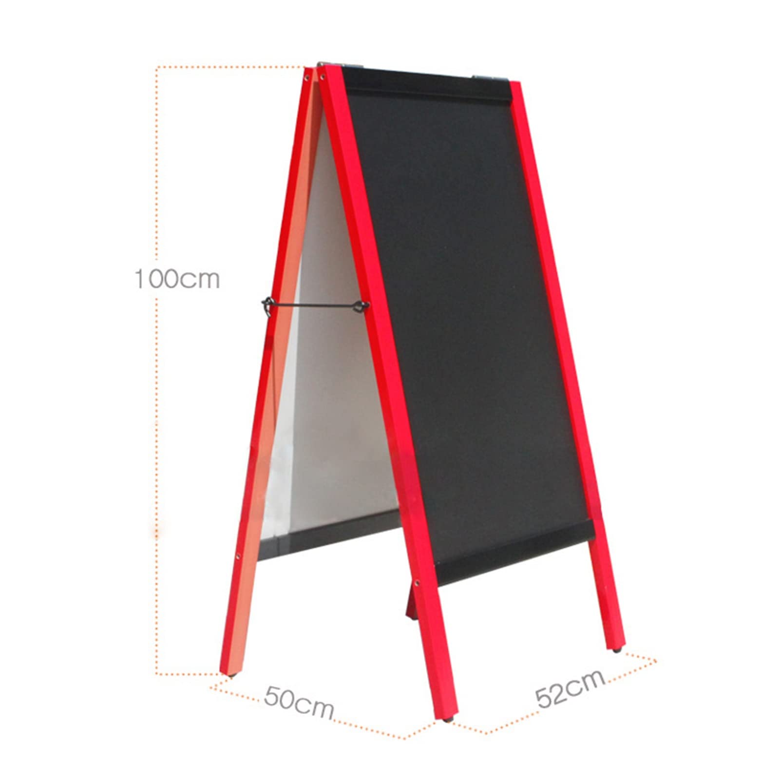 Stehendes Kreidetafel-Schild Mit A-Rahmen, Rotes Gehwegschild Mit Holzrahmen, Doppelseitige Menü-Kreidetafel Für Hochzeitsfeier Im Restaurant, Geschäft