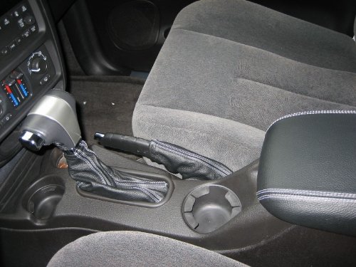 RedlineGoods Shift Boot Compatible with GMC Envoy 2002-09. Tailor Made - not Universal. Genuine top-Grade Italian Black Leather with Black Thread