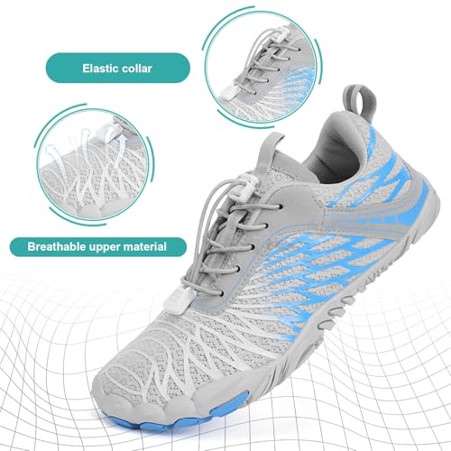 Image of Hike Barefoot Shoes for Women Men Non-Slip Breathable Walking Shoes Wide Toe Box Comfortable Athletic Footwear