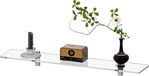 Mesa consola flotante de acrílico, estante de consola montado en la pared para entrada, TV, dormitorio, sala de estar, mesa de entrada flotante disponible en Yaxa Venezuela