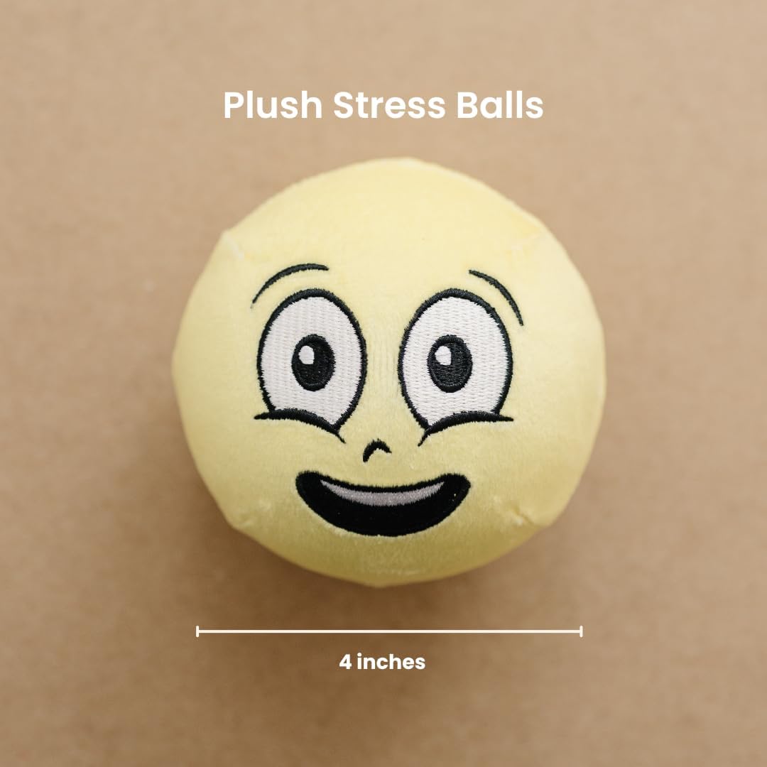 Emotional Baggage Plush Squeeze Toy with Canvas Storage Bag | Plush Stress Balls | Social Emotional Learning | Emotion Toys | Toys About Feelings | Calm Corner | Stress Relief