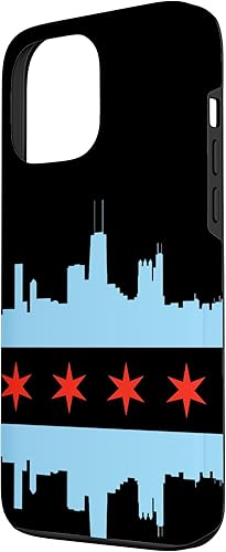 Miniatura 2 de Funda para iPhone 13 Pro Max Chicago Flag Skyline City of Chicago Pride
