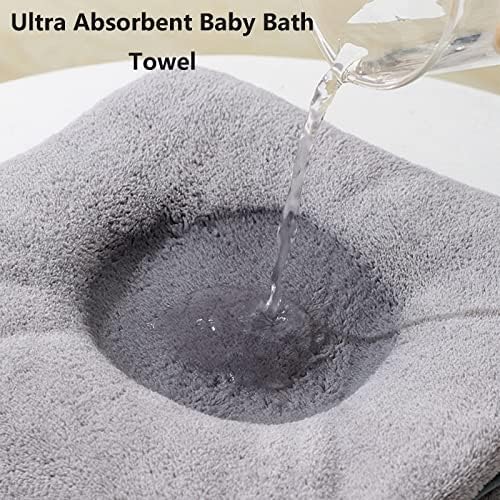 Hooded baby Towel,Baby Bath TowelUnique Animal Design Ultra Soft Absorbent for Boy and Girl Baby Gift Set (Blue)