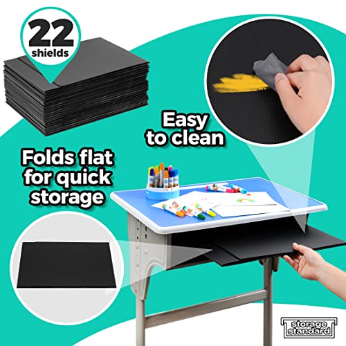 image for Storage Standard 22-Pack Desk Dividers for Students - Durable & Waterp