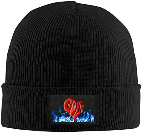Gorro clássico de golfe Wang Tyler The-Creator Cuff gorro preto