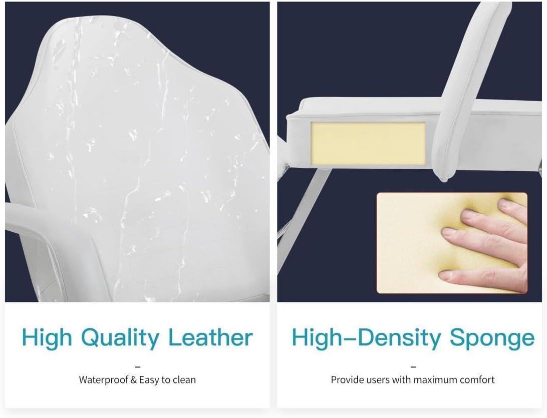 Professional Facial Table Bed Chair White Color for Beauty Salon Facial Massage Therapy Treatment Use : Beauty & Personal Care