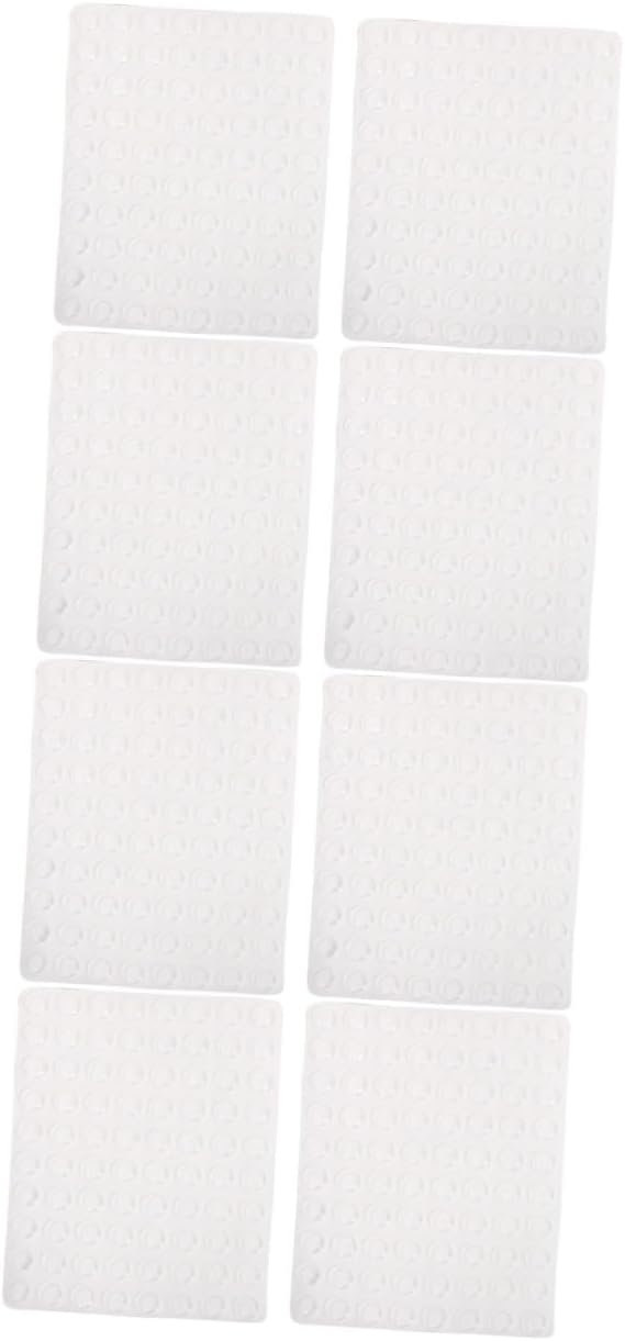 NUOBESTY 8sheets Self-Adhesive Cabinet Door Bumpers Transparent Noise Dampening Pads for Furniture for Cabinets and Doors